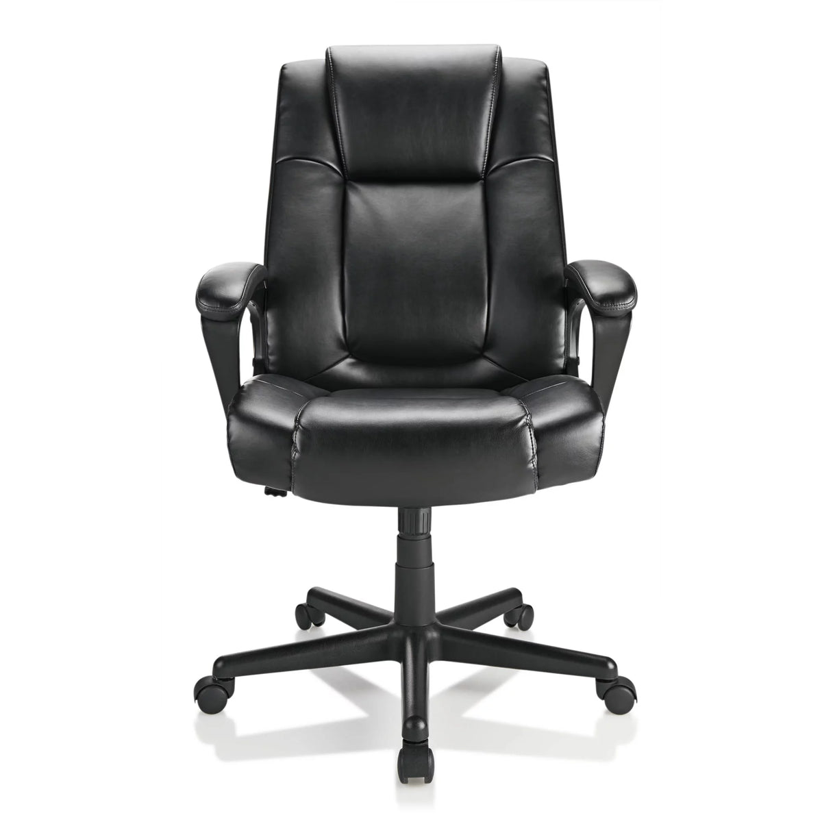 Black Bonded Leather High-Back Executive Chair W82158