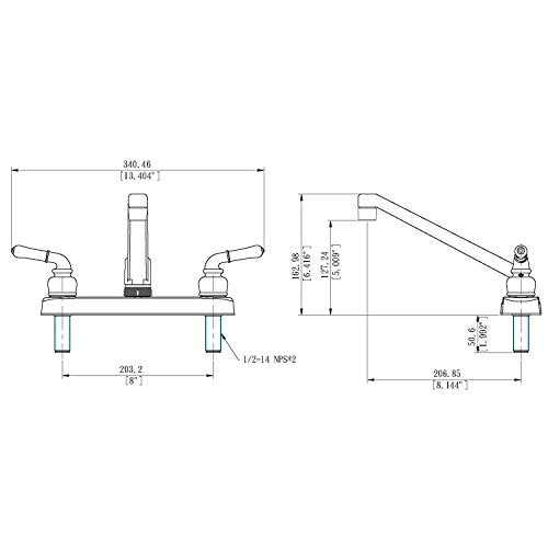 Chrome Kitchen Sink Faucet O88485