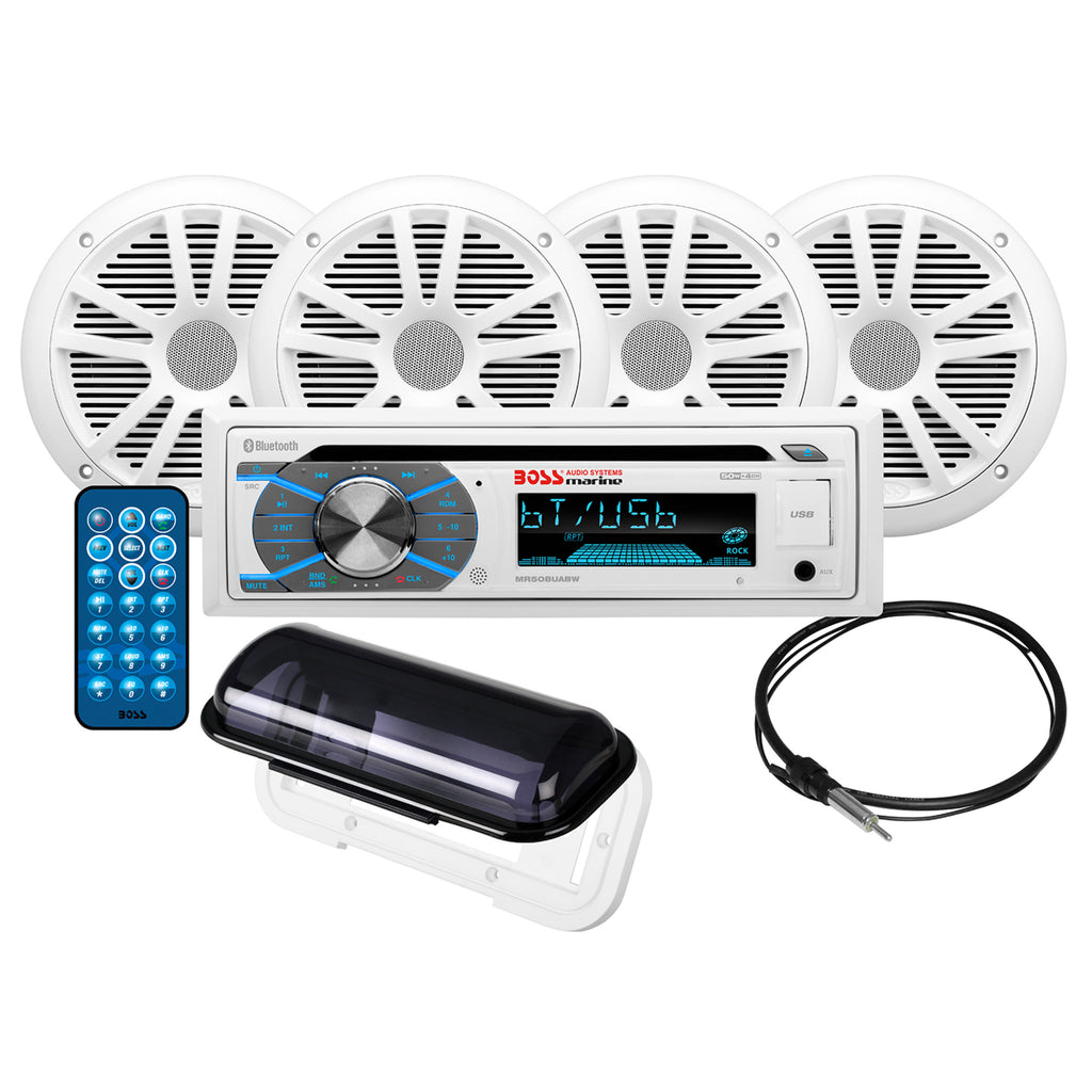Marine Receiver Speakers with Bluetooth CD USB N77399