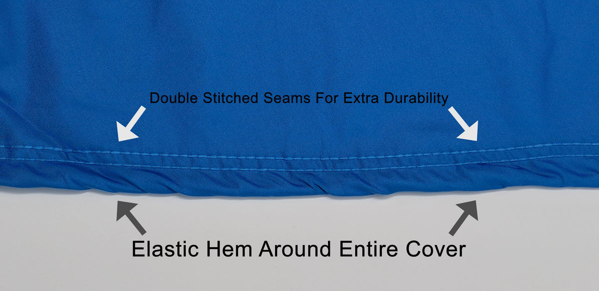Blue Black All Weather Trailerable Jet Ski Cover with Trailer Straps and Storage Bag D975