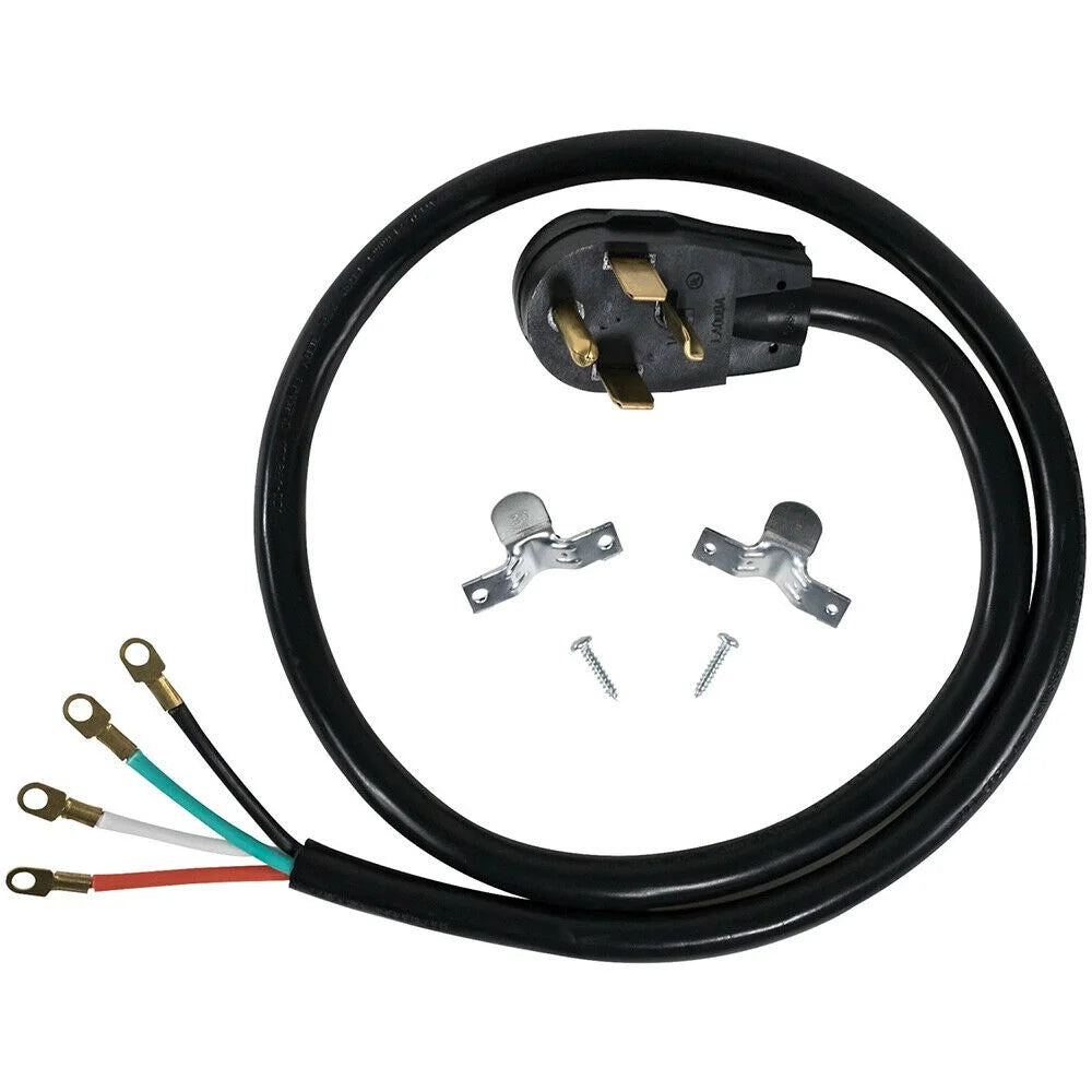 4 Prong 5 Ft. Universal Electric Dryer Power Cord 30 Amp W391
