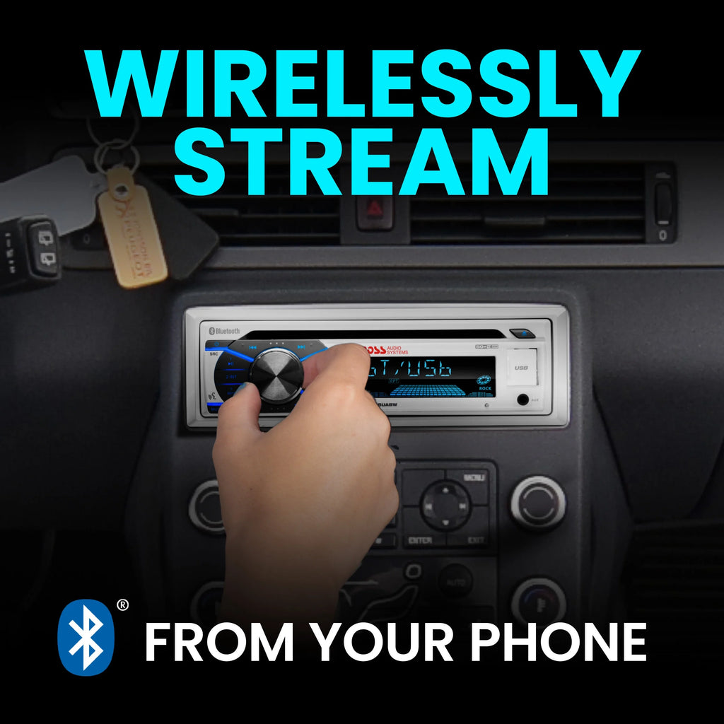 Marine Receiver Speakers with Bluetooth CD USB N77399