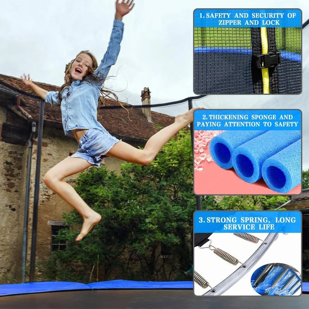 10 FT Trampoline with Safety Enclosure Net Y1884