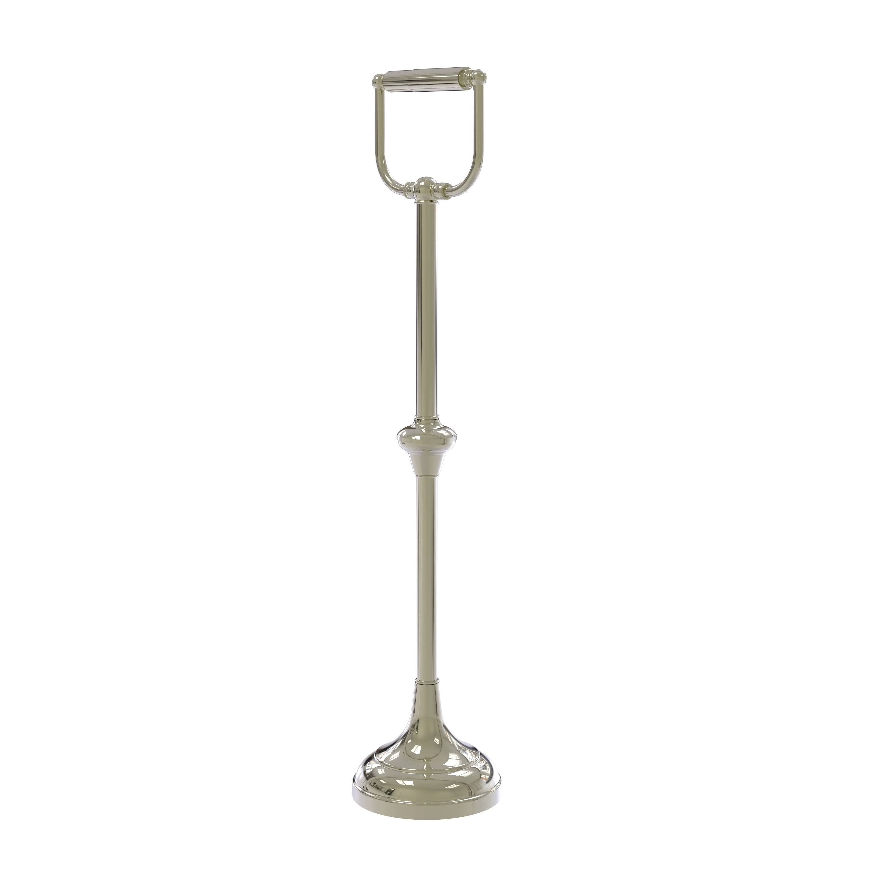 Polished Nickel Free Standing Toilet Tissue Holder Q7638