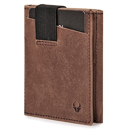 Slim Genuine Leather Wallet with RFID Protection T34361