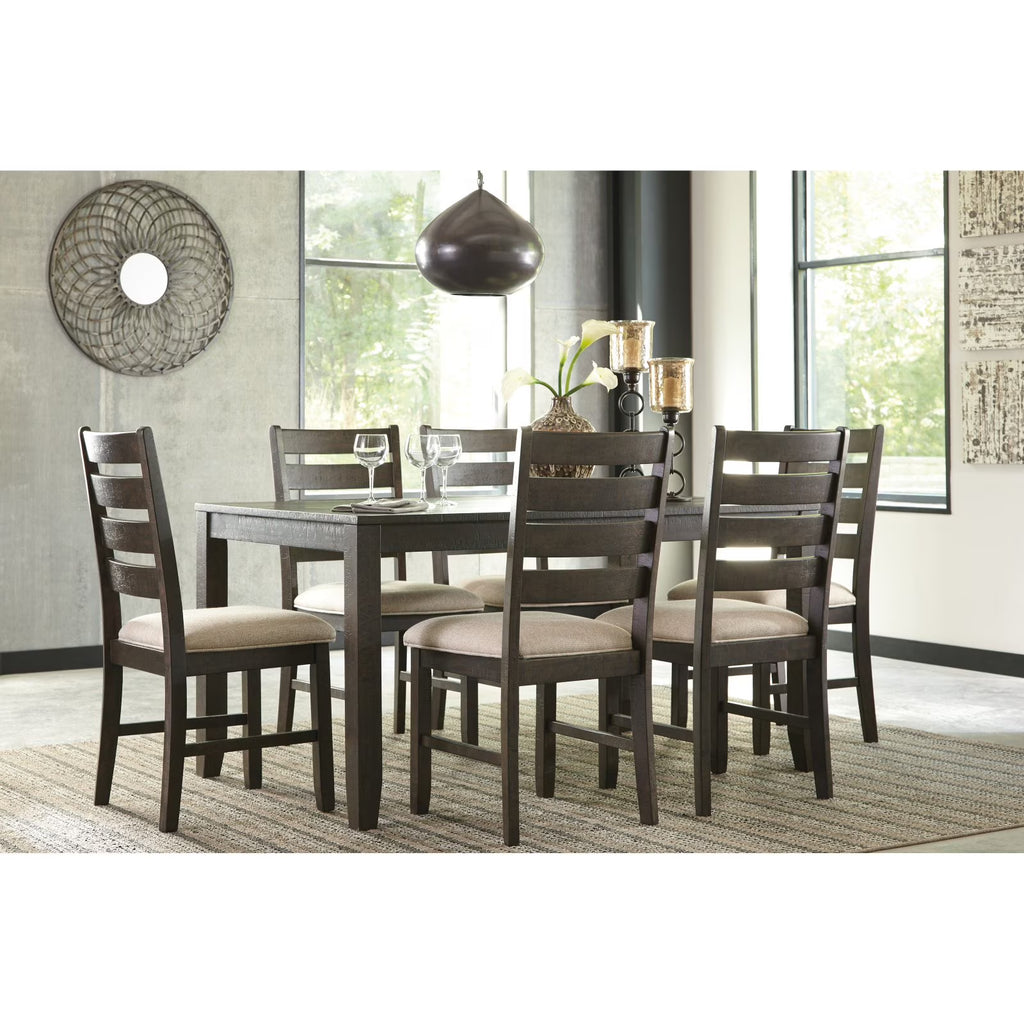 7 Piece Brown Dining Table Set Z957170