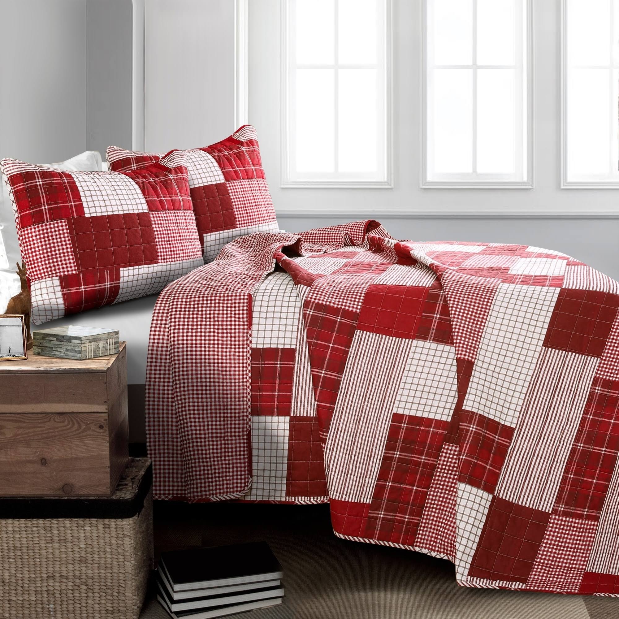 Navy King Quilt Set F158