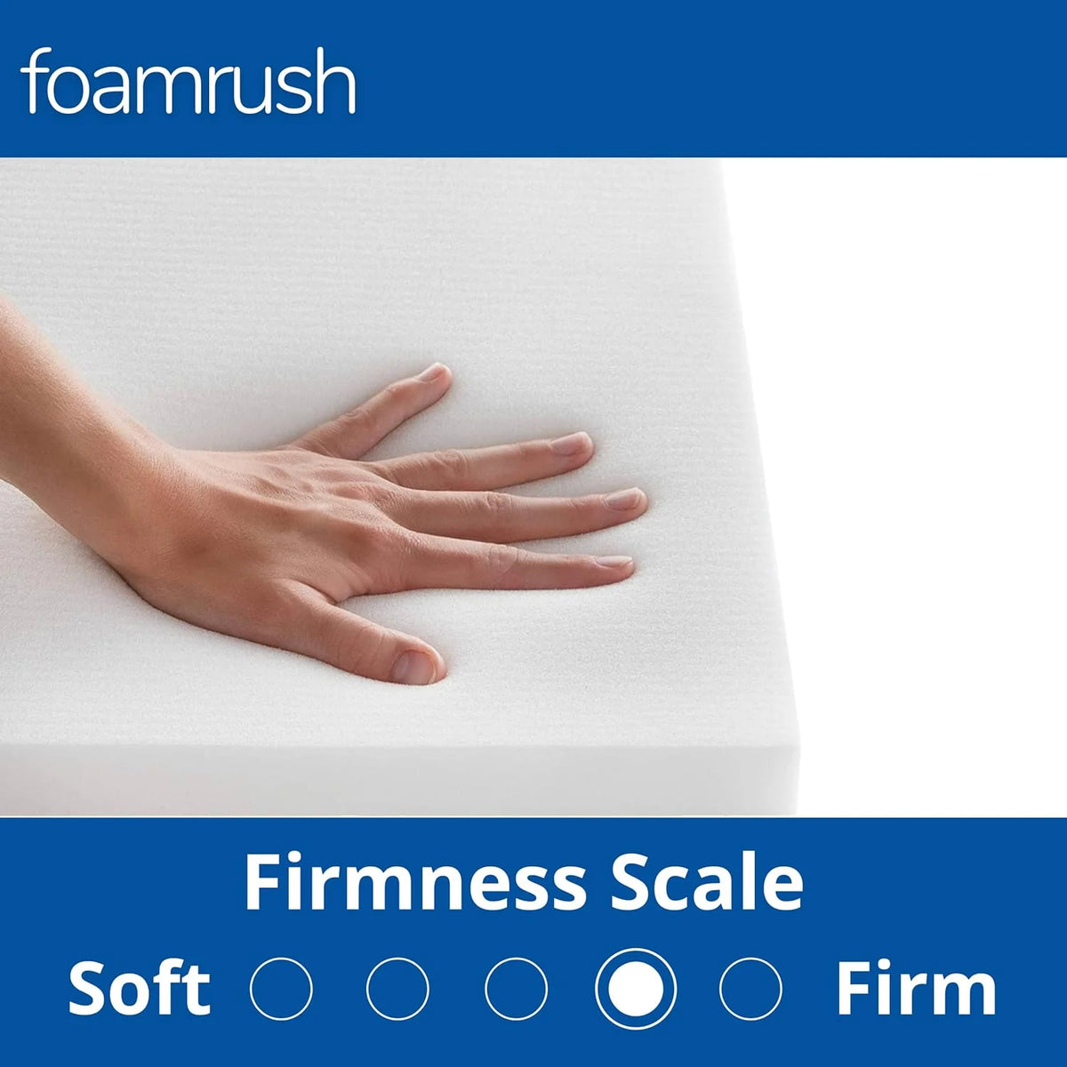 18" x 82" Cool Gel Memory Foam Bench Cushion Replacement Medium Firm Q9286