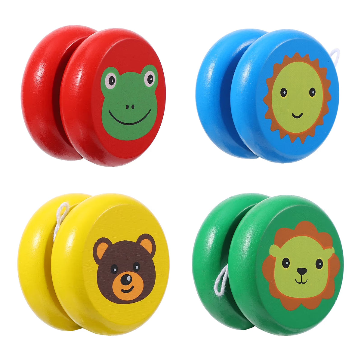 Wooden Yo-yo Toy 4 Pcs B170166