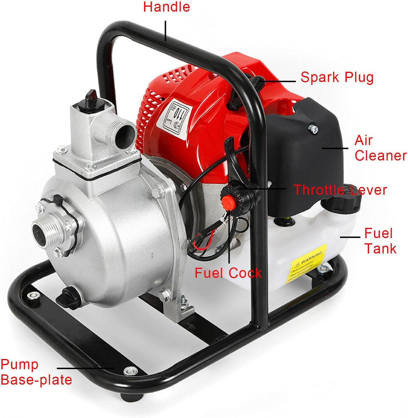 1 Inch 2 Stroke 1.7HP Petrol Water Transfer Pump U20154