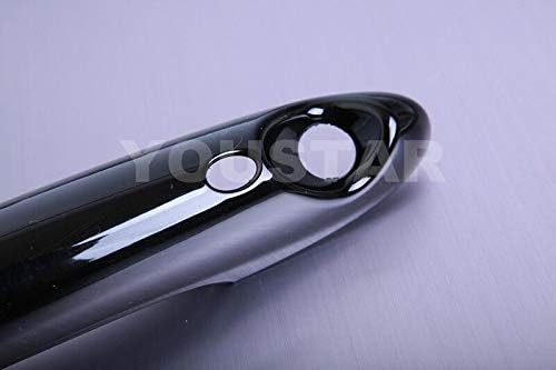 Door Handle Cover with Push Button Gloss Black Pack of 2 B742433