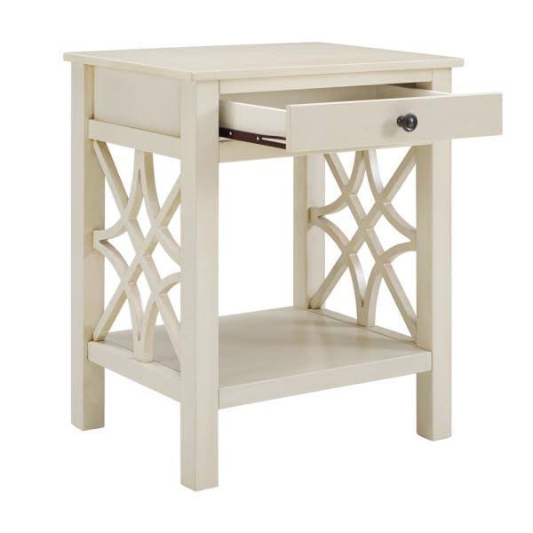 Antique White End Table Z6245