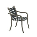 Stacking Patio Dining Chair, Graphite Vinyl O33838