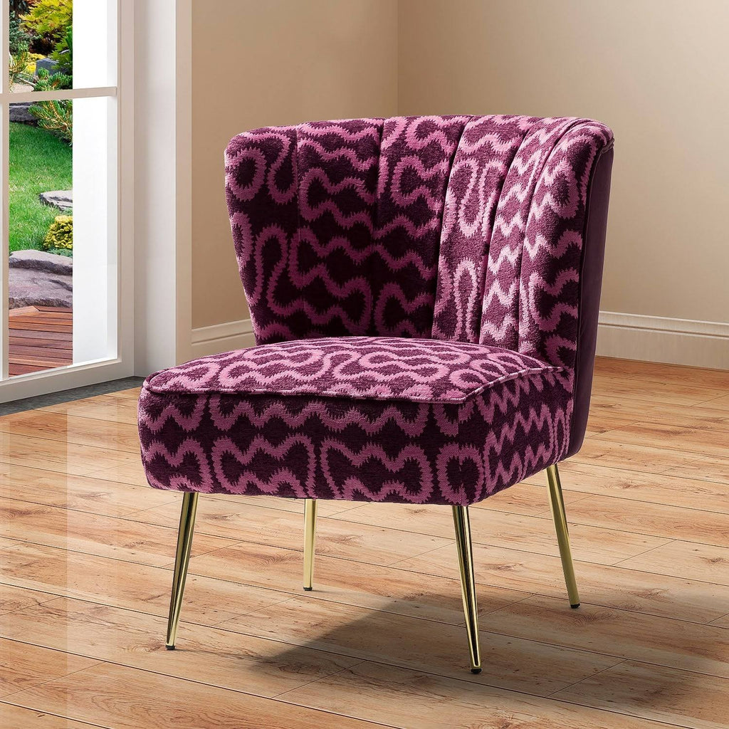 Purple Tufted Side Chair H4998