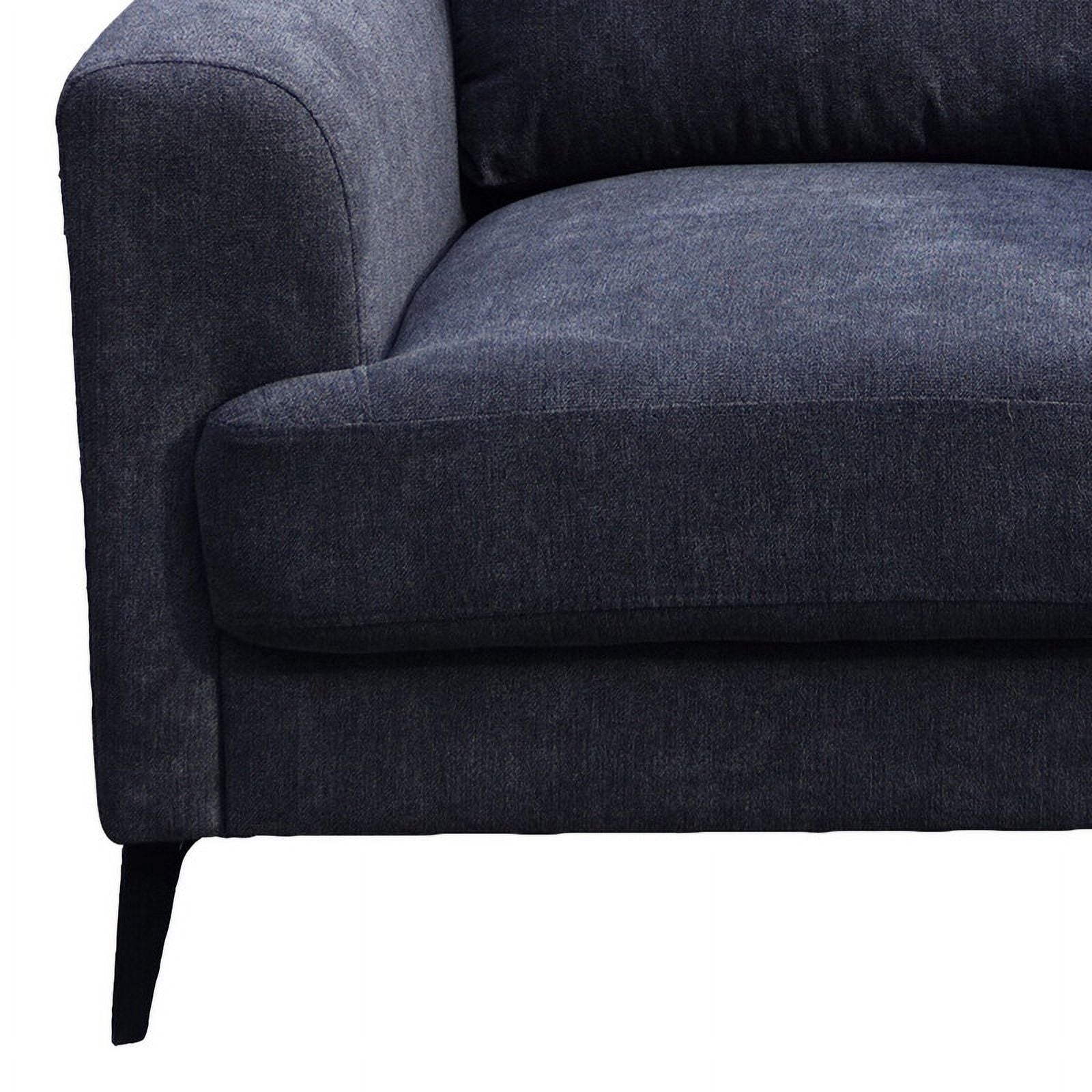 Black Chenille Sofa Loveseat Chair Set O5727