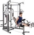 Smith Cage Machine with Workout Bench and Weight Bar Home Gym Equipment N9067