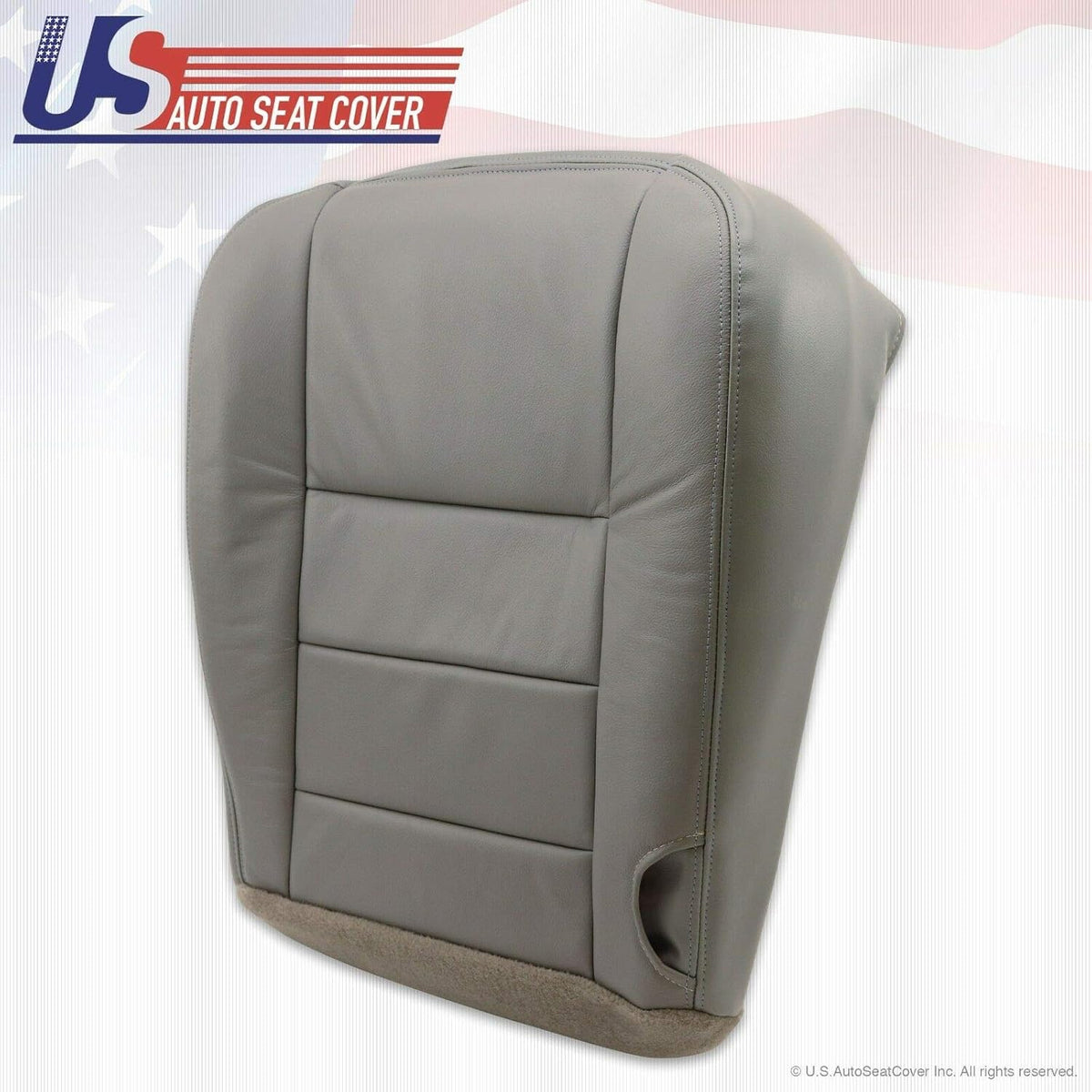 Gray Leather Driver Bottom Seat Cover H94338