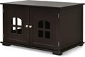 Wooden Cat Litter Box Enclosure Cabinet Bench with Double Door Z352