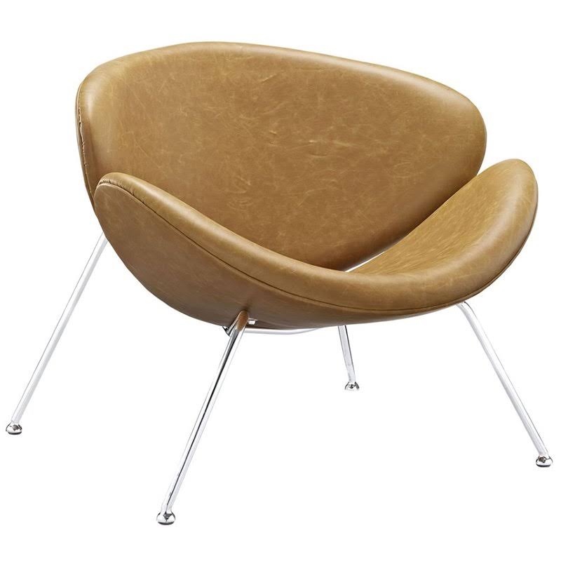 Tan Vinyl Accent Chair J83420
