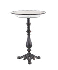Round Iron and Wood Accent Table E16306
