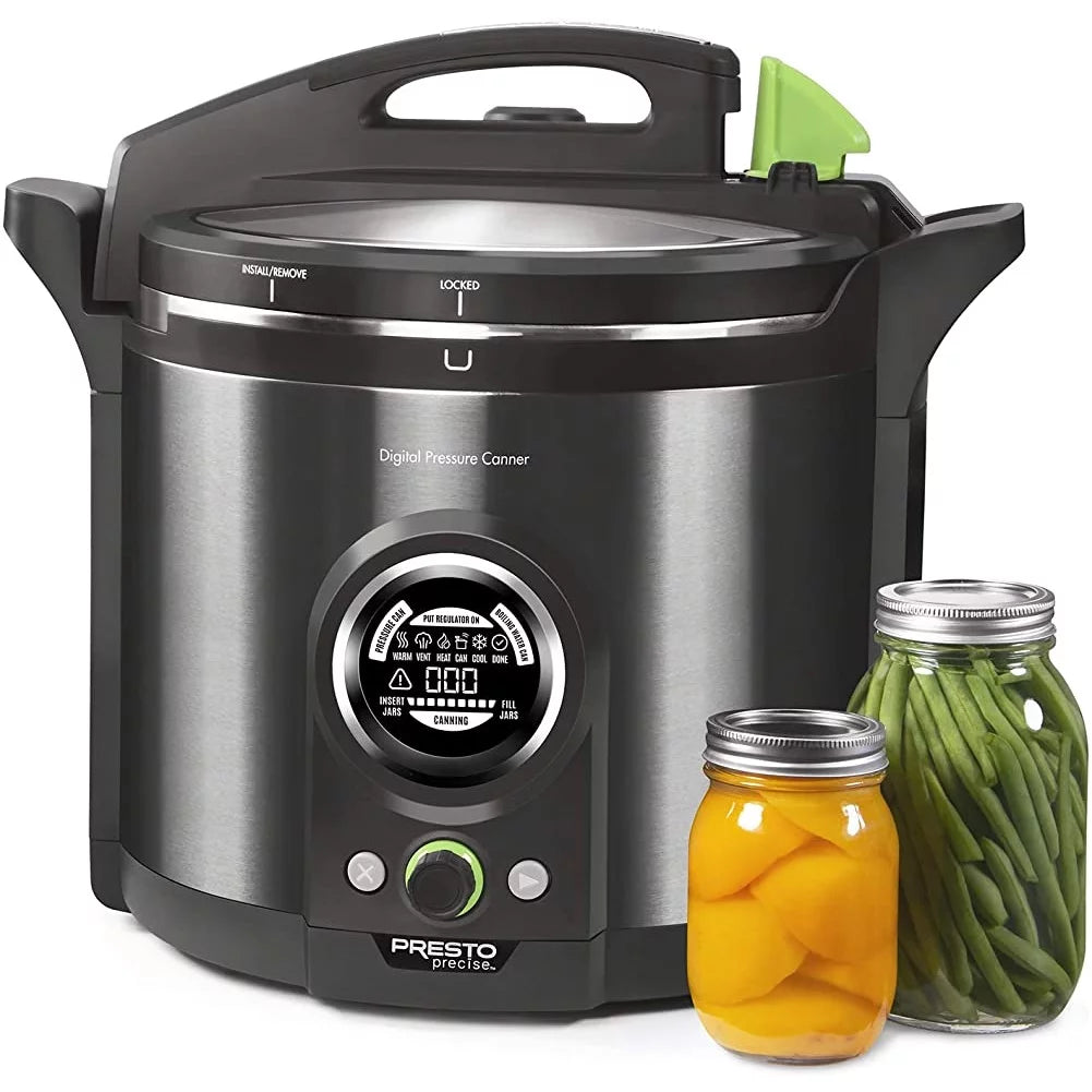 Black Stainless 12 Quart Digital Canner F48759