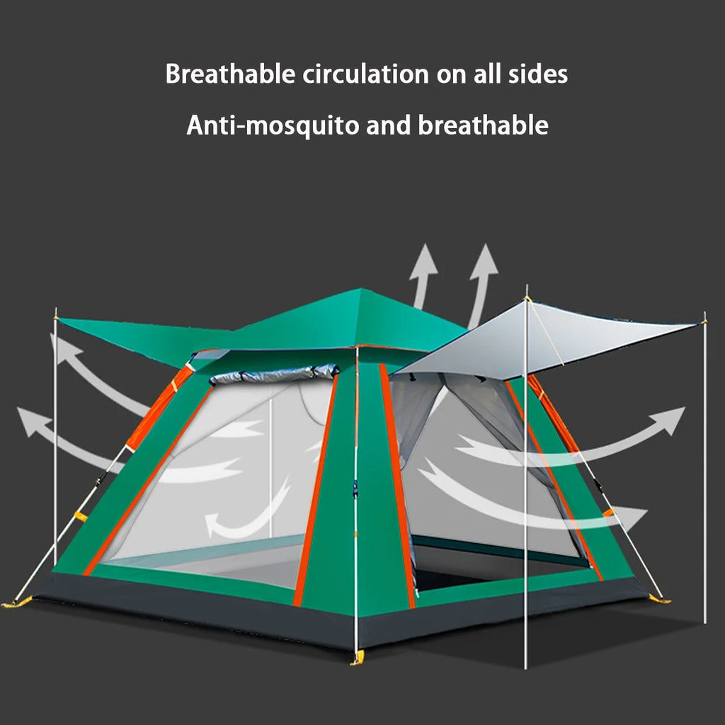 3/4 Person Waterproof Dome Tent with Carry Bag R51870