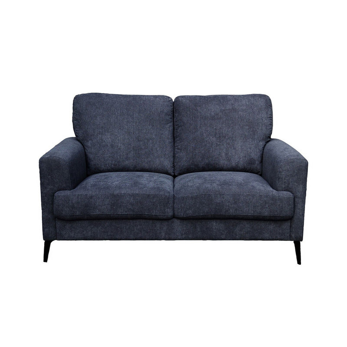 Black Chenille Sofa Loveseat Chair Set O5727