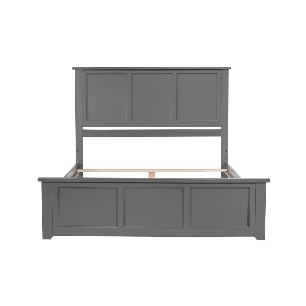 Grey Queen Bed with Foot Board Y5875