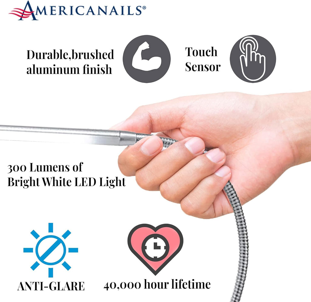 LED Table Desk Lamp with Flexible Arm, 3 Brightness Levels, Touch Sensor, 400 Lumens N1315