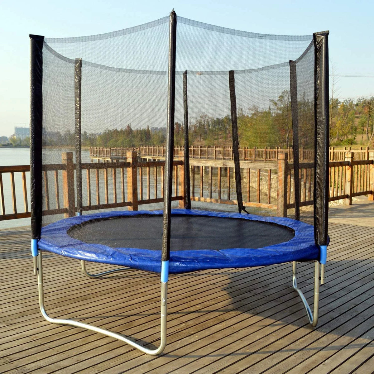 10 FT Trampoline with Safety Enclosure Net Y1884