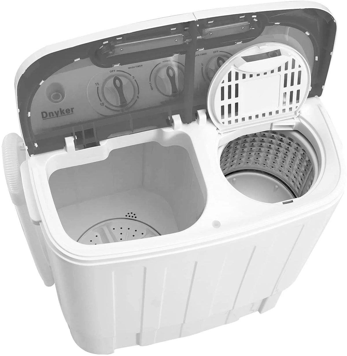 White Twin Tub Portable 16.5 lbs. Washing Machine and Dryer Combo U453