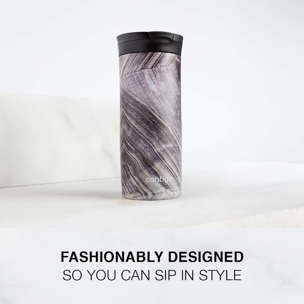16oz Vacuum Insulated Stainless Steel Travel Mugs with Leak-Proof Lids F111