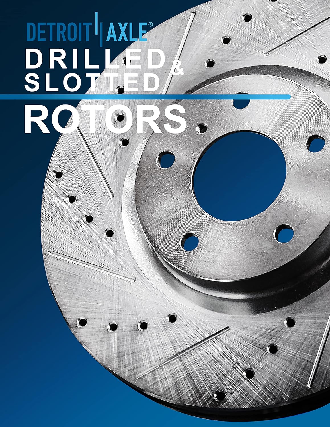 4pc Set Drilled And Slotted Brake Rotors D366