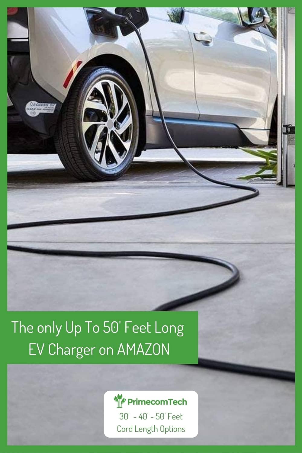Level 2 Electric Vehicle Charger with 40Ft Cable J980407