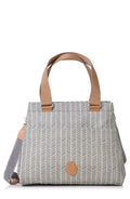 Dove Herringbone Diaper Bag B4806