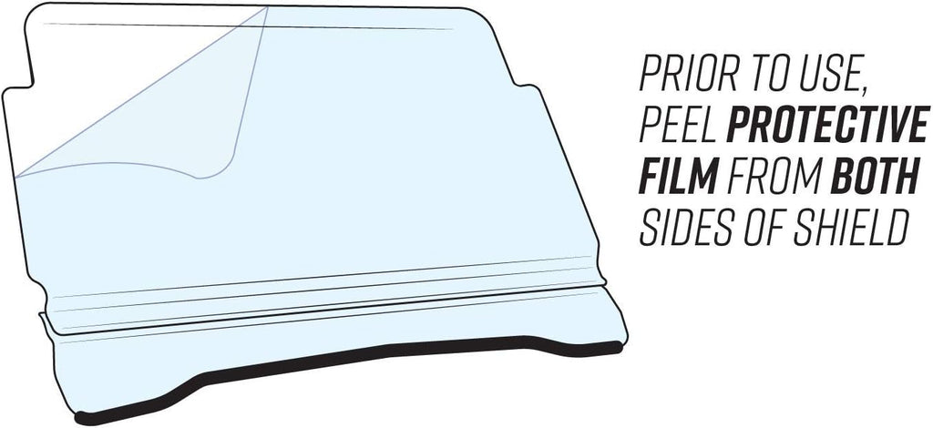 1/4 Thick Light Tint Polycarbonate UTV Windshield A2922