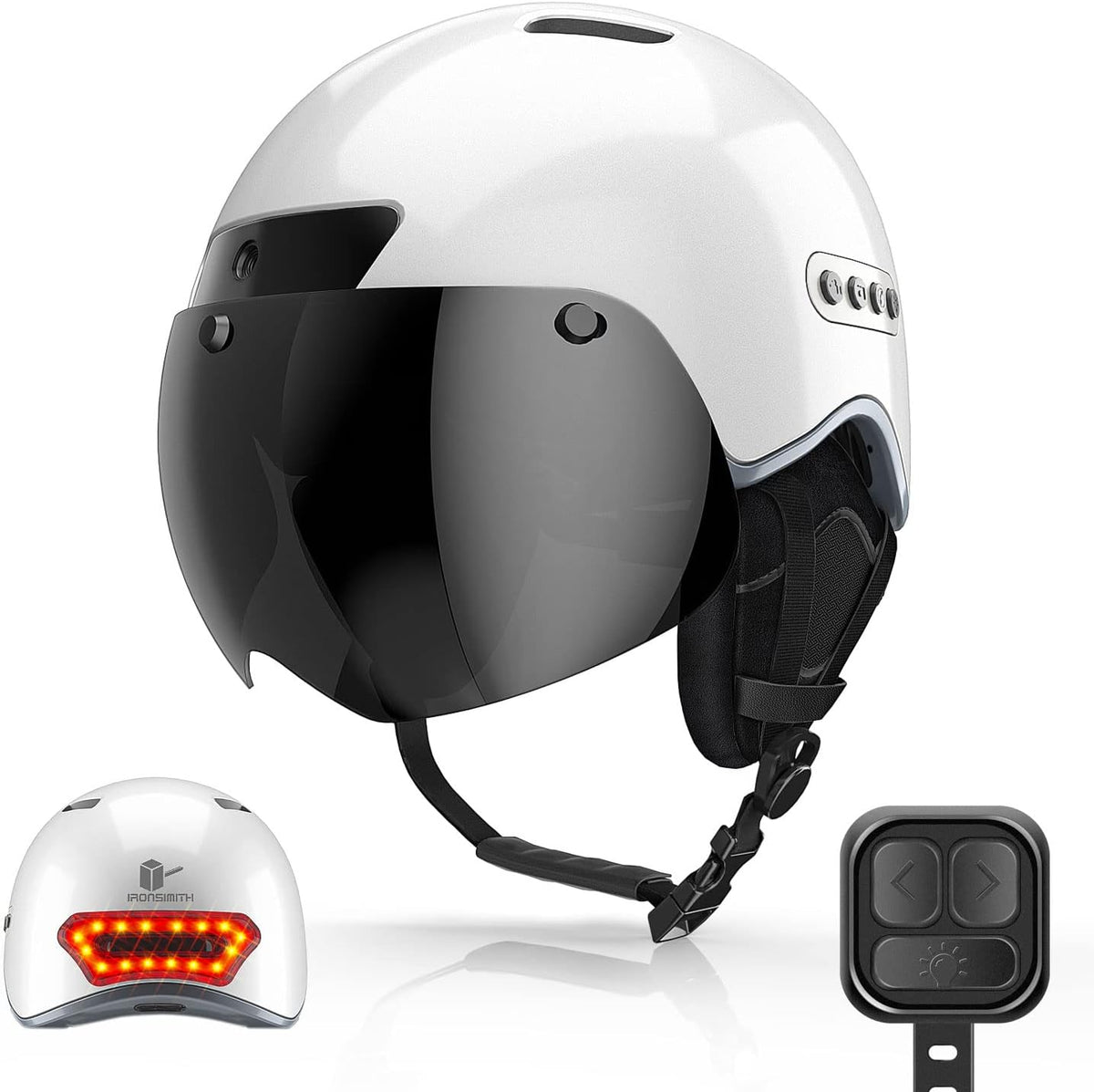 Smart Bike Helmet with Turn Signal Light Camera Speaker Microphone K263