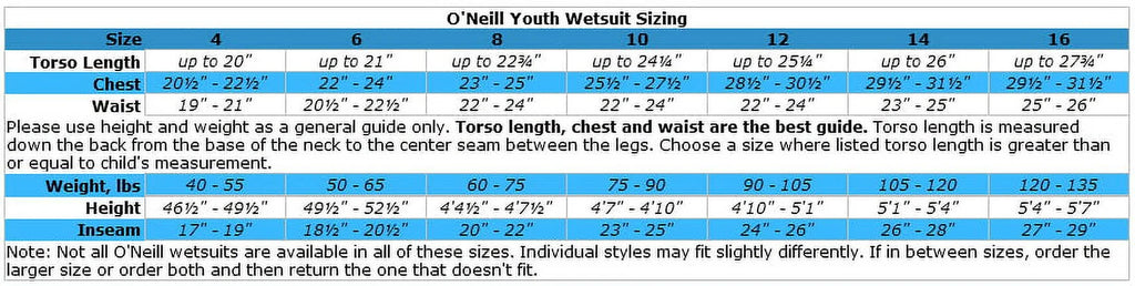 8 Graphite/Brite Blue Kids Full Wetsuit O7861