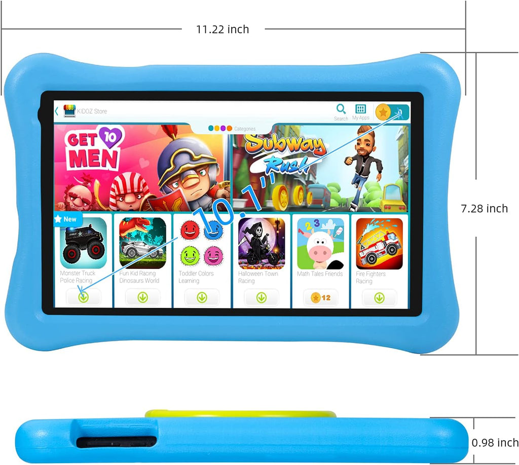 10.1 inch Kids Tablets Android 10 Go 2+32GB ROM Blue C415300