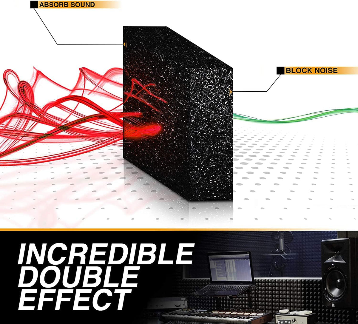 52 Pack Charcoal Acoustic Foam Panels I622138