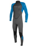 8 Graphite/Brite Blue Kids Full Wetsuit O7861
