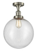 Brushed Satin Nickel Semi-Flush Mount Light A445
