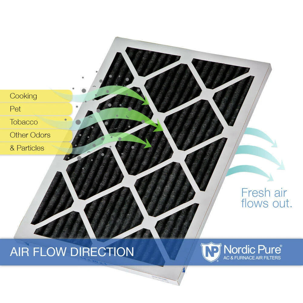 12x12x1 Carbon Pleated Furnace Filters 6 Pack V264427