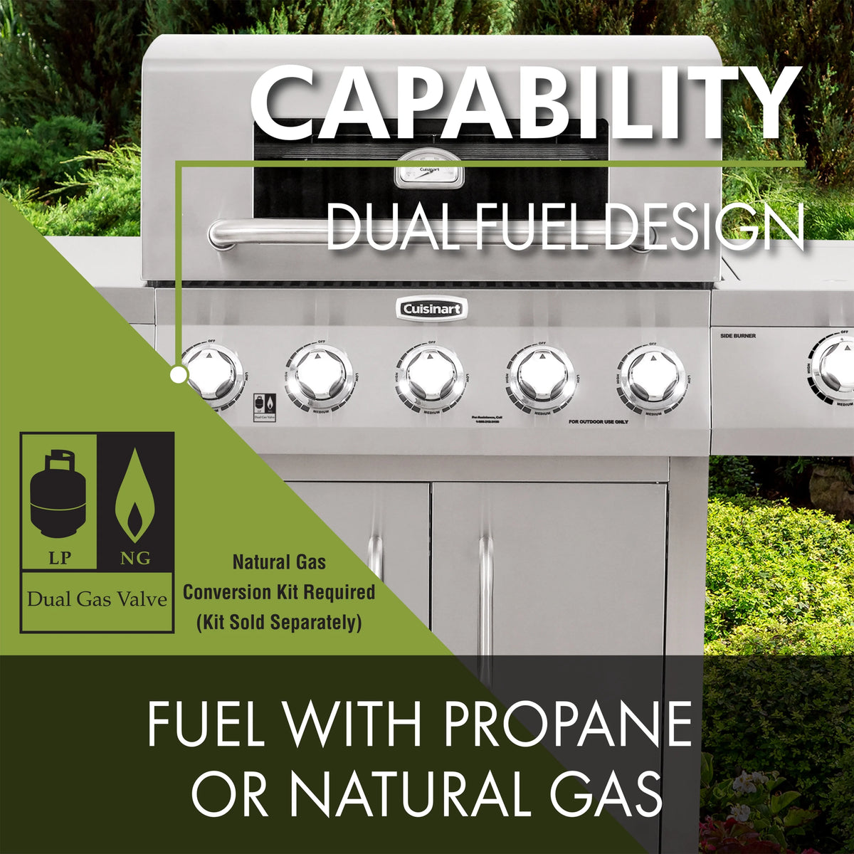 5-Burner Dual Fuel Gas Grill Z985685