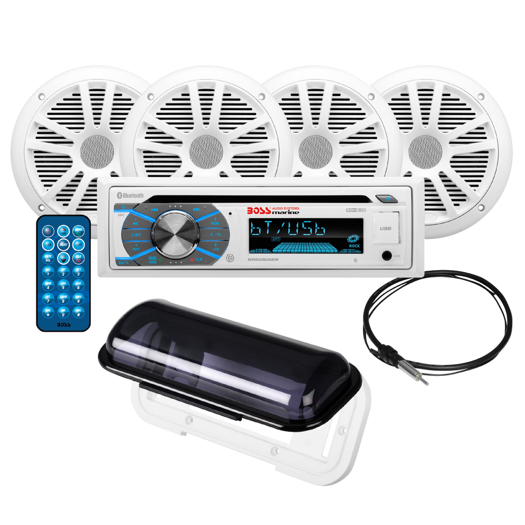 Marine Receiver Speakers with Bluetooth CD USB N77399