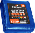 Extra Heavy Duty 14 Mil Waterproof Poly Tarpaulin with Reinforced Edges P29348