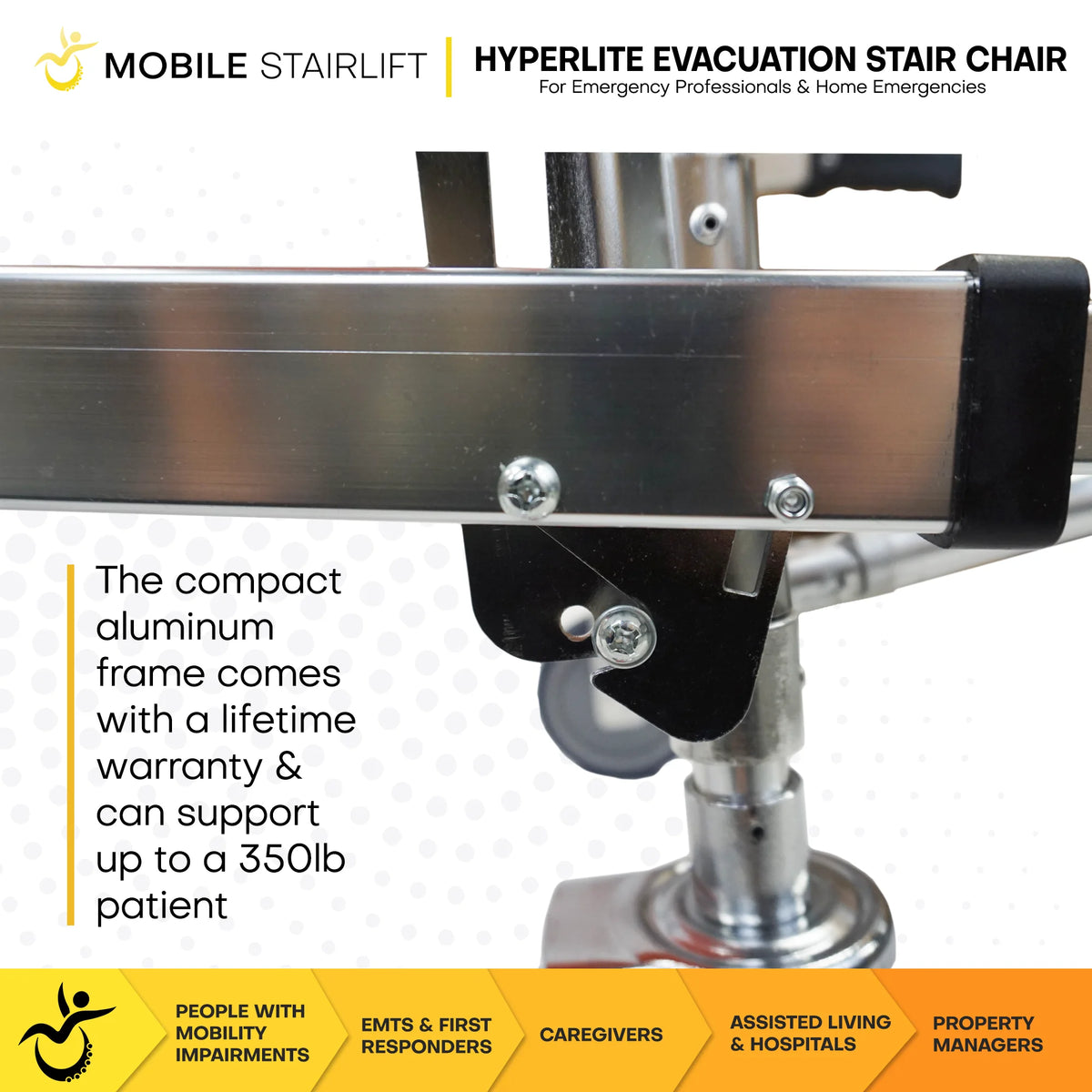 Foldable Medical Stair Chair for Emergency Transport X476