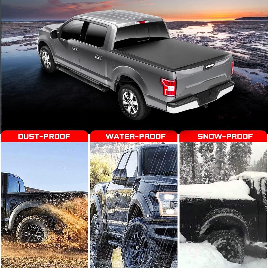 Soft Folding Truck Bed Tonneau Cover D6928