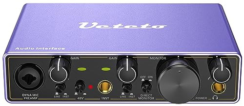 2i2 USB Audio Interface with 48V Phantom Power T590