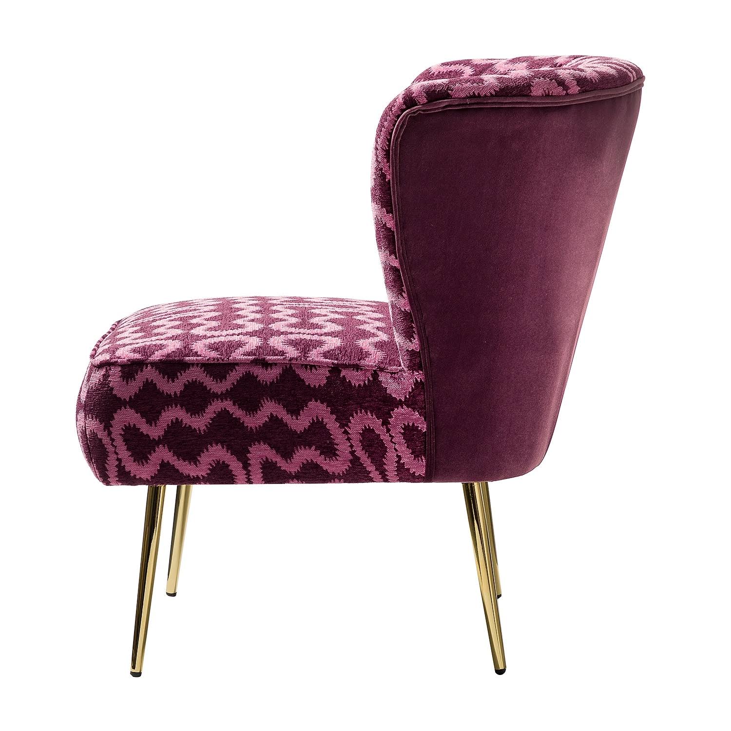 Purple Tufted Side Chair H4998
